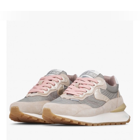 Voile Blanche Shoes - NWT VOILE BLANCHE QWARK HYPE WOMAN
Suede & Technical Fabric Sneakers BEIGE-GREY